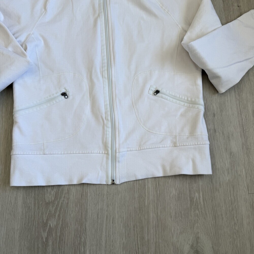 Lululemon Stride Jacket VTG Y2K White Women Size 8 Old School Quality GUC - Picture 5 of 9